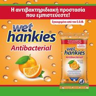 Wet Hankies Promo Pack Антибактериални оранжеви кърпички 4x15 парчета