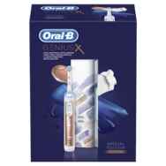 Oral-B GeniusX 10000 Special Edition Rose Gold Електрическа четка за зъби, функция за разпознаване на четка с изкуствен интелект