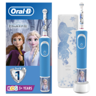 Oral-B Vitality Kids Frozen 3+ Years, Детска електрическа четка за зъби и подарък Exclusive Travel Case Oral-B Vitality Kids Frozen 3+ Years, Детска електрическа четка за зъби и подарък Exclusive Travel Case