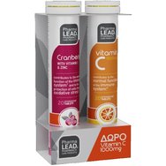 Pharmalead Promo Cranberry 20 Effer.tabs & Подарък Vitamin C 1000mg 20 Effer.tabs - Хранителни добавки за здравето на пикочната система и имунната система