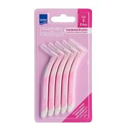 Intermed Ergonomic InterBrush 5 бр Size 0 - 0.4mm - Интердентални четки със специална анатомична дръжка розово Intermed Ergonomic InterBrush 5 бр Size 0 - 0.4mm - Интердентални четки със специална анатомична дръжка розово