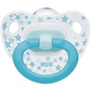Nuk Classic Happy Days Silicone Soother 0-6m 1 Парче - Прозрачно / Синьо