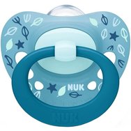 Nuk Signature Orthodontic Silicone Soother 6-18m, 1 брой - Син