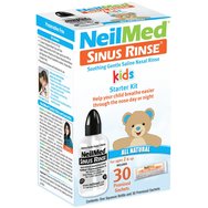 NeilMed Sinus Rinse for Kids Starter Kit Squeeze Bootle 2+ Years 1 бр & Refills 30 Сашета - Педиатрична система за промиване на носа NeilMed Sinus Rinse for Kids Starter Kit Squeeze Bootle 2+ Years 1 бр & Refills 30 Сашета - Педиатрична система за промиване на носа