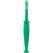 Dr Brown\'s Toddler 1-4 Years Toothbrush Бебешка четка за зъби с меки влакна за чувствителни венци и основа с вендуза 1 брой - Зелен динозавър