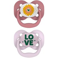 Dr. Brown's Advantage Silicone Soother 0-6m 2 части, код PA12002 - плочка / розово - Силиконова залъгалка с дизайн, който позволява на кожата да диша Dr. Brown's Advantage Silicone Soother 0-6m 2 части, код PA12002 - плочка / розово - Силиконова залъгалка с дизайн, който позволява на кожата да диша