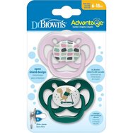 Dr.Brown\'s Advantage Soother 6-18m Код PA22001, 2 бр