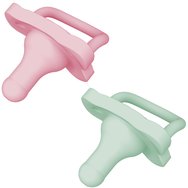Dr.Brown\'s Happy Paci Silicone Soother 0-6m 2 бр - Зелено / розова Dr.Brown\'s Happy Paci Silicone Soother 0-6m 2 бр - Зелено / розова