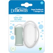 Dr. Brown's Finger Toothbrush 3m+, 1 бр - Бебешка силиконова четка за зъби