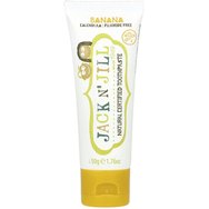Jack n' Jill Natural Certified 6m+ Toothpaste Натурална, Сертифицирана паста за зъби с прекрасен вкус на банан за първите зъбки за бебета от 6 месеца 50g - Banana