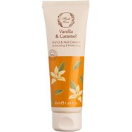 Fresh Line Vanilla & Caramel Moisturizing & Protecting Hand & Nail Cream Хидратиращ, защитен крем за ръце & нокти с лека текстура, натурална формула с ванилия & карамел 50ml