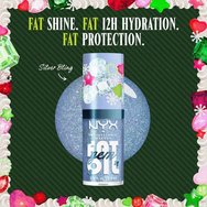 Nyx Professional Makeup Fat Oil Gem Lip Drip Хидратиращ гланц за устни за блясък & защита 4.8ml - 03 Silver Bling Nyx Professional Makeup Fat Oil Gem Lip Drip Хидратиращ гланц за устни за блясък & защита 4.8ml - 03 Silver Bling