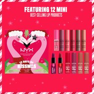 Nyx Professional Makeup Promo 12 Days of Kissmas Matte Lipstick 2x1.3g & Creamy Lip Gloss 6x4.7ml & Matte Lip Cream 4x1.6ml
