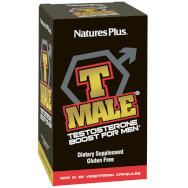 Natures Plus T-Male Хранителна добавка Мъжки тоник подобрява издръжливостта, мозъка и сексуалната функция 60Caps