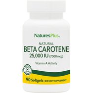 Natures Plus Natural Beta Carotene 25000IU 90 Softgels