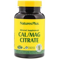 Natures Plus Calcium & Magnesium Citrate with Boron, Хранителна добавка за добро здраве на костите и остеопороза 90caps