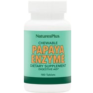 Natures Plus Papaya Enzyme 180 Chew.tabs - Хранителна добавка с храносмилателен ензим от папая за укрепване и подобряване на храносмилателната функция Natures Plus Papaya Enzyme 180 Chew.tabs - Хранителна добавка с храносмилателен ензим от папая за укрепване и подобряване на храносмилателната функция