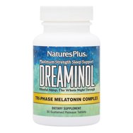 Natures Plus Dreaminol 30 triphase tabs Хранителна добавка с мелатонин за релаксация и сън 30tabs