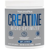 Natures Plus Creatine Micro-Optimized Хранителна добавка с висококачествен & чист креатин монохидрат за повишаване на мускулната сила & издръжливост, енергия & умствена яснота без вкус 330g Natures Plus Creatine Micro-Optimized Хранителна добавка с висококачествен & чист креатин монохидрат за повишаване на мускулната сила & издръжливост, енергия & умствена яснота без вкус 330g
