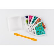 Work Safety Kit Детски платнени маски за момичета с чиния от 3-6 години 5 бр.