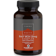 Terranova Easy Iron 20mg Complex Железен бисглицинат с висока бионаличност и без странични ефекти 50caps Terranova Easy Iron 20mg Complex Железен бисглицинат с висока бионаличност и без странични ефекти 50caps
