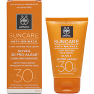 Apivita Suncare Слънцезащитен крем против бръчки Лек крем за лице SPF30 с маслина и 3D PRO-ALGAE 50ml