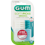 Gum Promo Soft Picks Original Toothpick Large 50 бр - Безжични клечки за зъби за чувствителни венци Gum Promo Soft Picks Original Toothpick Large 50 бр - Безжични клечки за зъби за чувствителни венци