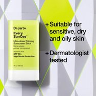 Dr.Jart+ Every Sun Day Spf50+ Ultra-Sheer Priming Sunscreen Stick Хидратиращ слънцезащитен стик за лице с много висока защита с хиалуронова киселина, намалява видимостта на порите & осигурява матов, немазен & невидим финиш 19g