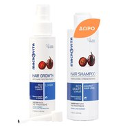 Macrovita PROMO PACK Hair Growth Anti-Hair Loss Treatment Лосион 100ml & Безплатен шампоан против косопад 200ml - Червено грозде и джинджифил против косопад и шампоан Macrovita PROMO PACK Hair Growth Anti-Hair Loss Treatment Лосион 100ml & Безплатен шампоан против косопад 200ml - Червено грозде и джинджифил против косопад и шампоан