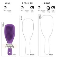 Tangle Teezer The Mini Ultimate Detangler Hairbrush Мини четка за коса за разплитане без чупене и лесна за носене, 1 брой - Mini Fresh Purple Tangle Teezer The Mini Ultimate Detangler Hairbrush Мини четка за коса за разплитане без чупене и лесна за носене, 1 брой - Mini Fresh Purple