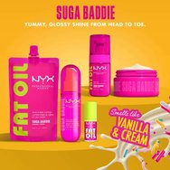 Nyx Professional Makeup Fat Oil Clear Body Butter Хидратиращо масло за тяло за блясък с аромат на сладка ванилия & бита сметана 145ml - Suga Baddie