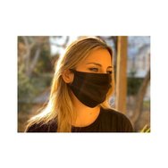 MGO Маска за лице Face Mask Черен плат без гума за многократна употреба 1 брой