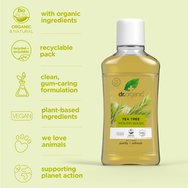 Dr Organic Tea Tree Mouthwash 500ml