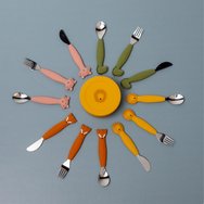 Trixie Silicone Cutlery Set 12m+, 3 бр - Mrs. Cat Trixie Silicone Cutlery Set 12m+, 3 бр - Mrs. Cat