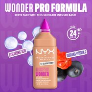 Nyx Professional Makeup Make\'em Wonder Soft Matte Buildable Foundation Хидратиращ & Нежен Матов Фон дьо тен за по-гладка, равномерна & сияйна кожа 30ml - 11 Classic Ivory Nyx Professional Makeup Make\'em Wonder Soft Matte Buildable Foundation Хидратиращ & Нежен Матов Фон дьо тен за по-гладка, равномерна & сияйна кожа 30ml - 11 Classic Ivory