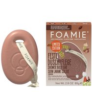 Foamie Limited Edition Cocoa Butter & Cardamom Shower Body Bar 80g - Почистващ гел за тяло с аромат на какао и кардамон за чувствителна кожа