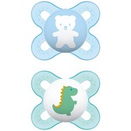 Mam Start Silicone Soother 0-2m 2 бр., код 125S - син / тюркоаз
