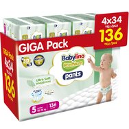 Babylino Комплект Premium Ultra Soft Pants Νο5 Junior (10-16kg) 136 бр (4x34 бр)