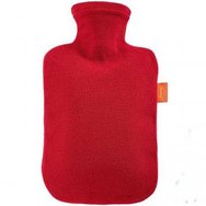 Fashy Hot Water Bottle Fleece Червен 2 литра, 1 бр