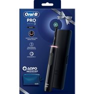 Oral-B Promo Pro Series 3 Electric Toothbrush Черен 1 брой и подаръчна чанта за носене 1 брой и чанта за тоалетни принадлежности 1 брой