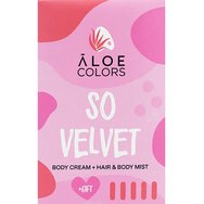 Aloe Colors Promo So Velvet Body Cream 100ml, So Velvet Hair & Body Mist 100ml & Подарък Ключодържател 1 бр