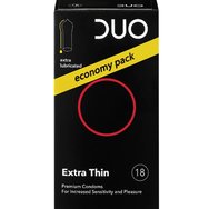 Duo Extra Thin Premium Condoms Economy Pack 18 бр