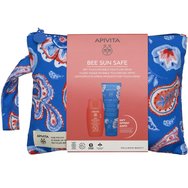 Apivita Promo Bee Sun Safe Dry Touch Invisible Face Fluid Spf50, 50ml & Подарък After Sun Cool & Sooth Gel-Cream Travel Size 100ml, торбичка 1 бр