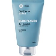 Medisei Panthenol Extra Blue Flames 3in1 Cleanser 200ml - Мъжки душ гел - шампоан за лице - тяло - коса за тонизиране на кожата Medisei Panthenol Extra Blue Flames 3in1 Cleanser 200ml - Мъжки душ гел - шампоан за лице - тяло - коса за тонизиране на кожата