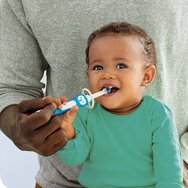 Mam Learn to Brush Set Soft Toothbrush 5m+ Сини 2 части, Код 608