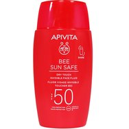 Apivita Promo Bee Sun Safe Dry Touch Invisible Face Fluid Spf50, 50ml & Подарък After Sun Cool & Sooth Gel-Cream Travel Size 100ml, торбичка 1 бр