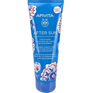 Apivita Promo Bee Sun Safe Hydra Fresh Face Gel-Cream Spf50, Light Texture 50ml & Подарък After Sun Cool & Sooth Gel-Cream Travel Size 100ml, торбичка 1 бр