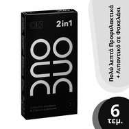 Duo 2in1 Ultra Thin Много тънки презервативи, 6 броя и сашета Duo Gel Natural Lubricant 6x2ml