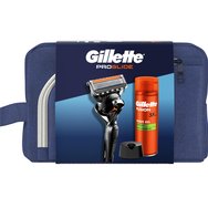 Gillette Promo Fusion 5 Proglide Razor 1 бр & Replacement Razor 1 бр & База 1 бр & Sensitive Shave Gel 200ml & торбичка1 бр