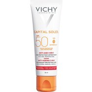 ​​​​​​​Vichy комплект Capital Soleil Spf50 Anti-Age Antioxidant Protective Care 3 in 1, 50ml & Vichy Capital Soleil Invisible Hydrating Protective Milk Spf50+, 300ml 